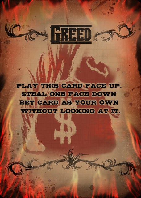 Greed corruption card