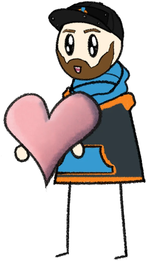 Beets holding a heart
