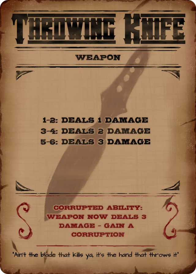 015Throwing Knife Weapon