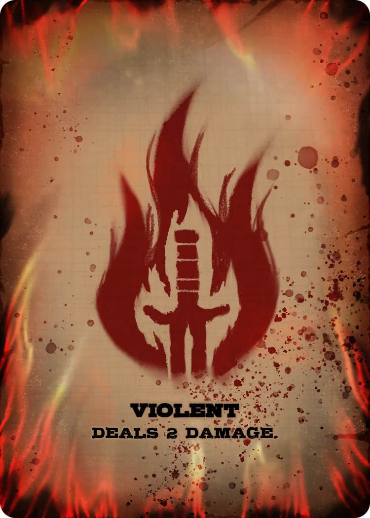Violent corruption card