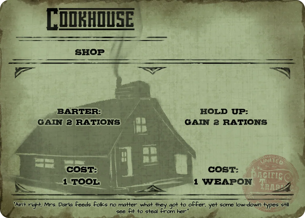 Cookhouse, shop event card