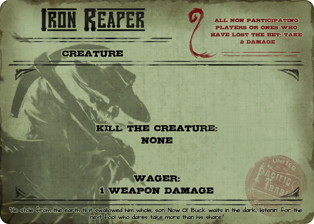 Iron Reaper, creature event card