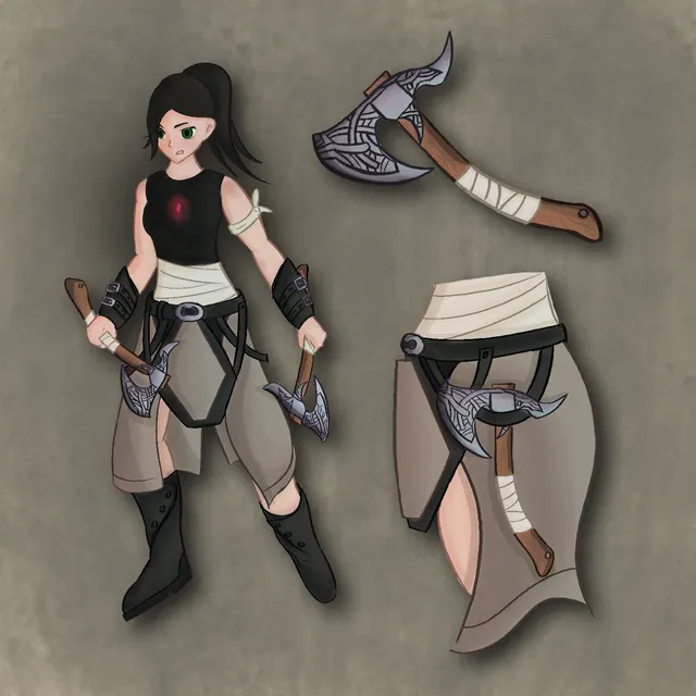 Axe chick finished