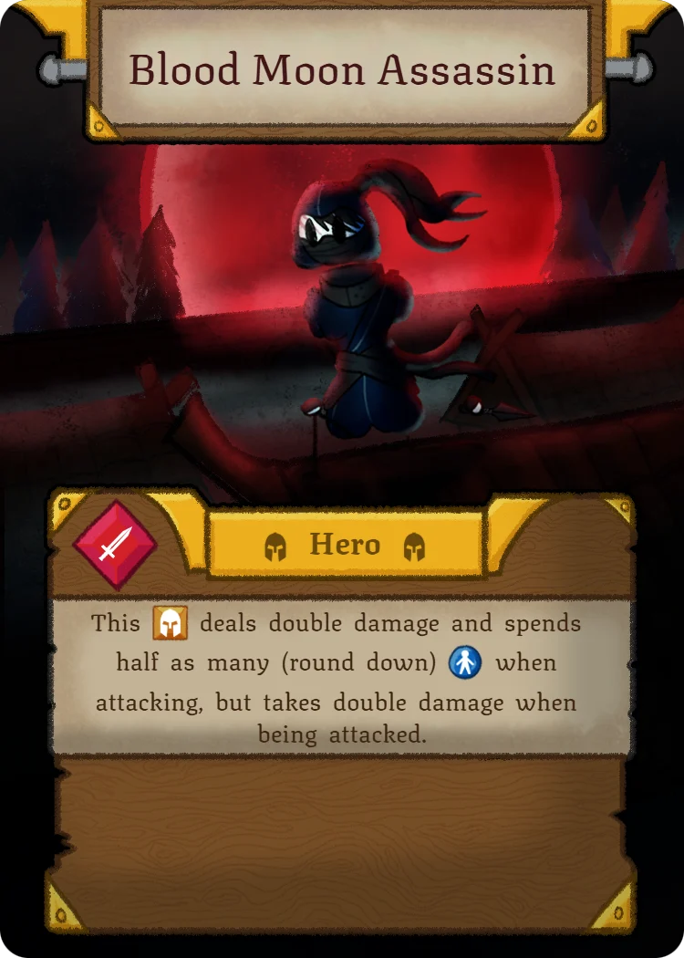 Blood Moon Assassin, Hero card