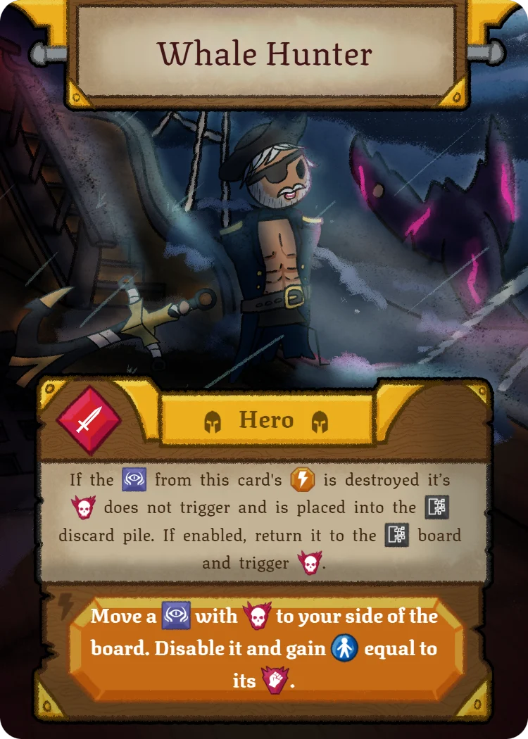 Whale Hunter, Hero card