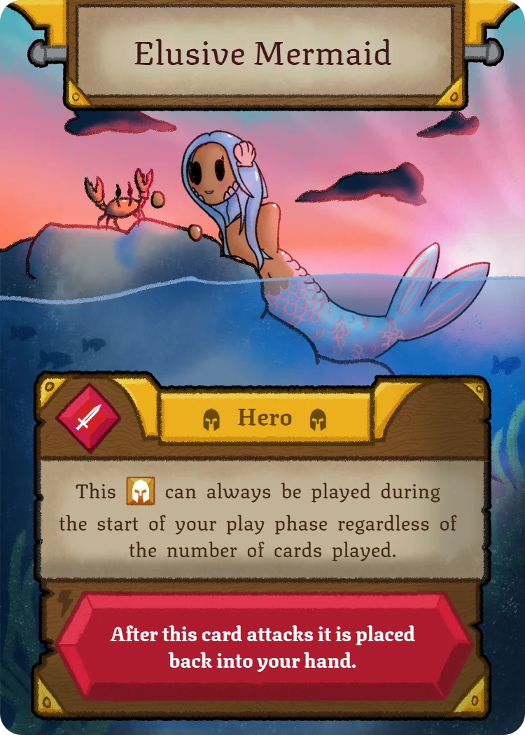 Elusive Mermaid, Hero card