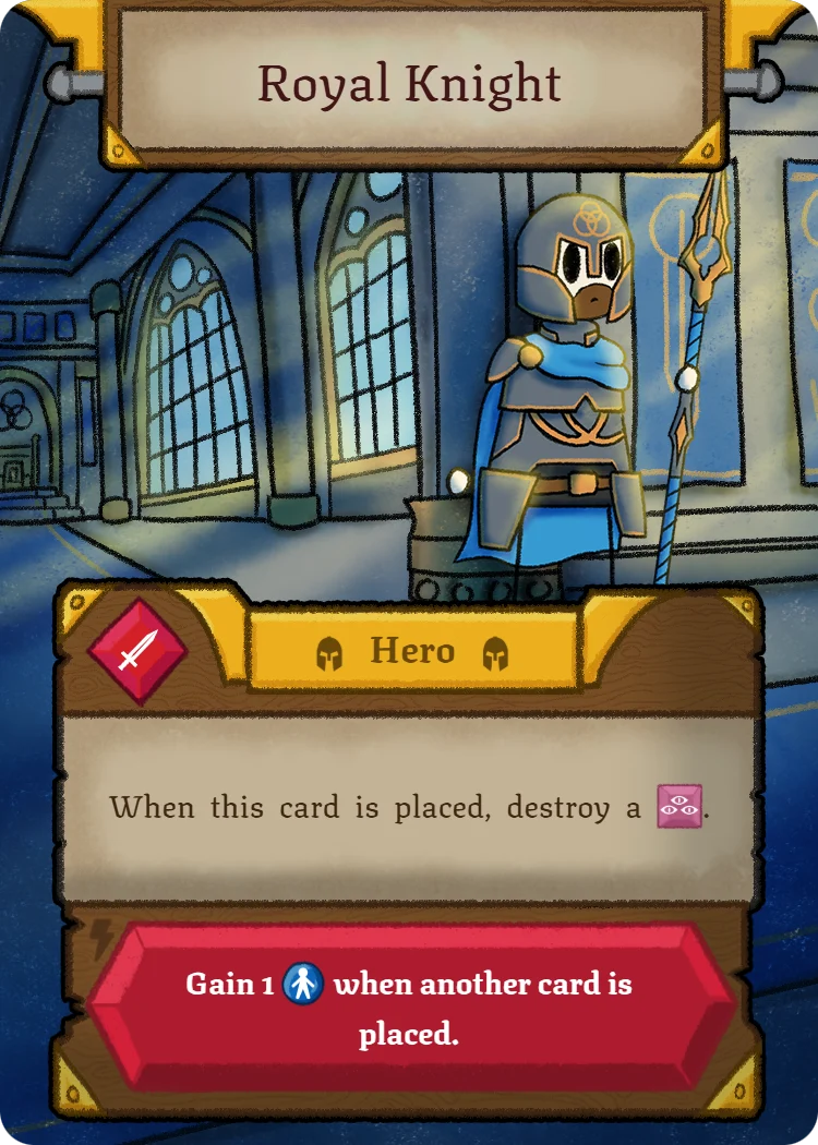 Royal Knight, Hero card