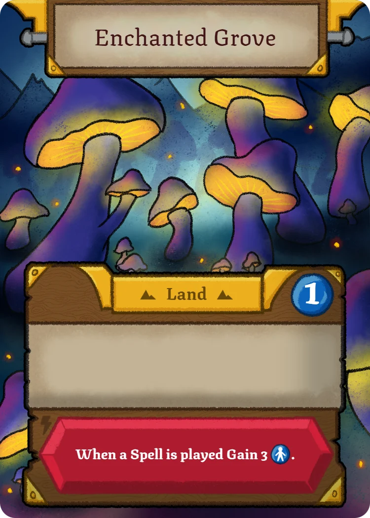 Enchanted Grove, Land card
