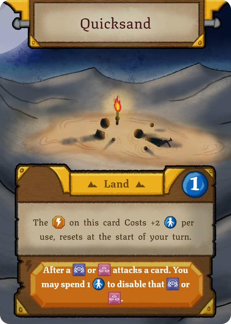 Quicksand, Land card