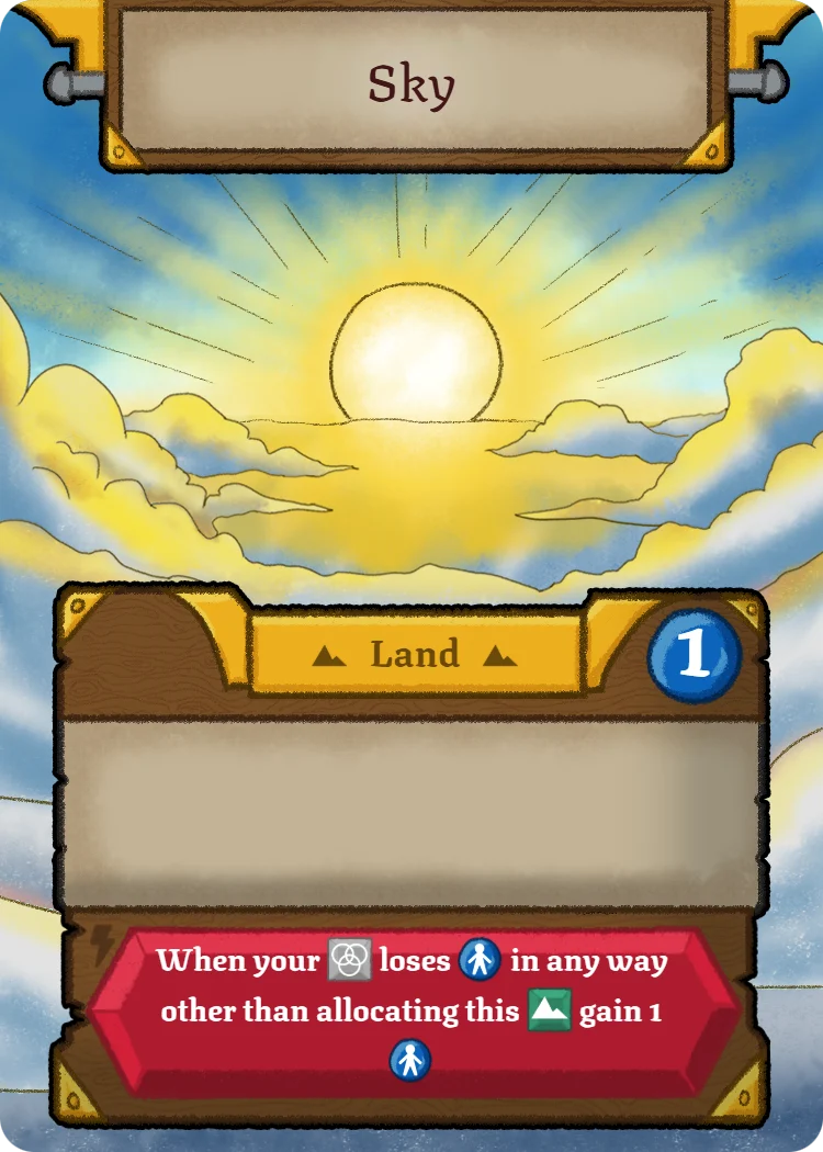Sky, Land card