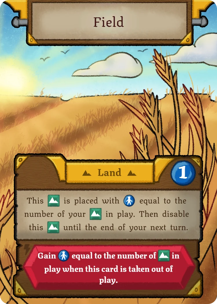 Field, Land card