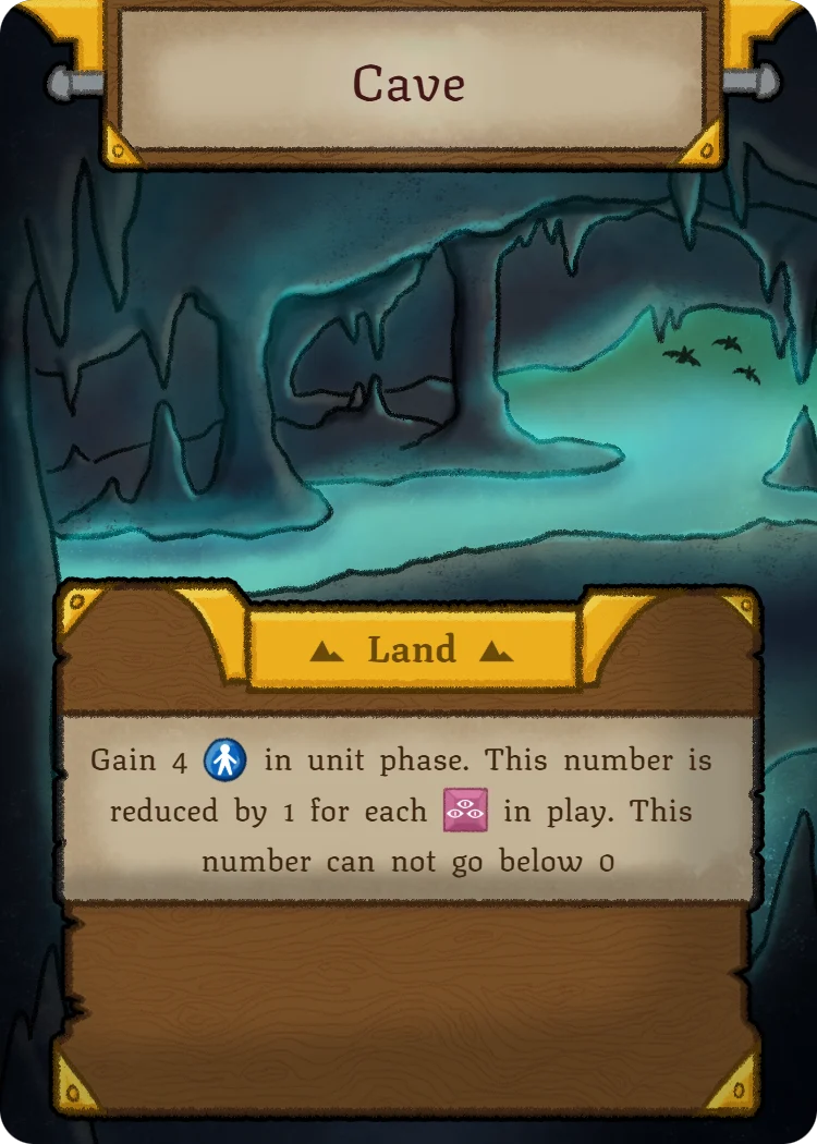 Cave, Land card