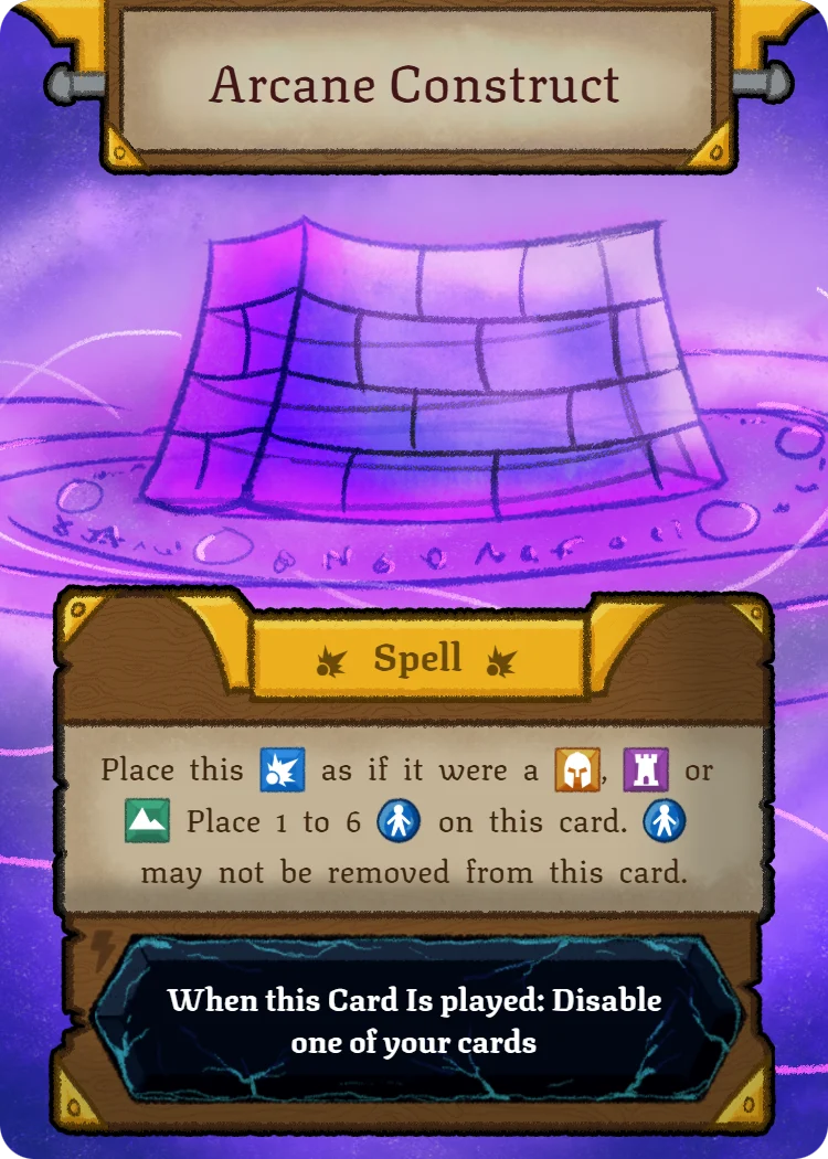 Arcane Construct, Spell card