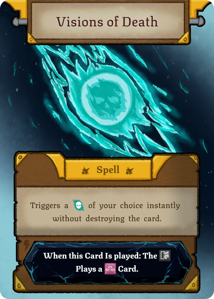 Visions of Death, Spell card