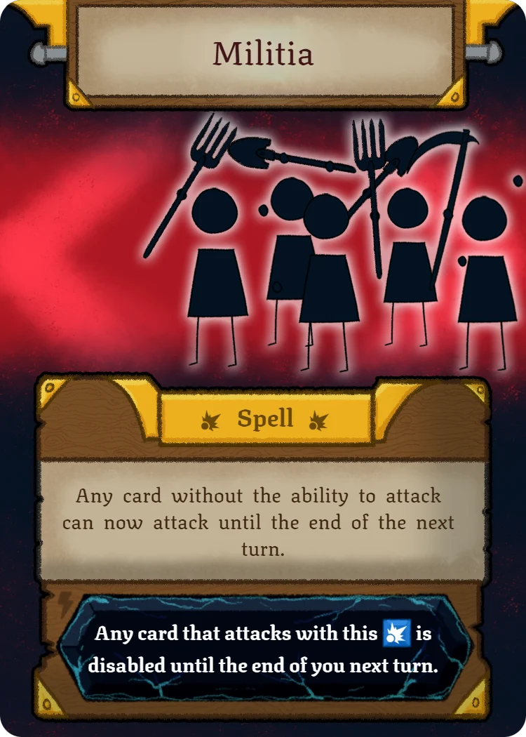 Militia, Spell card
