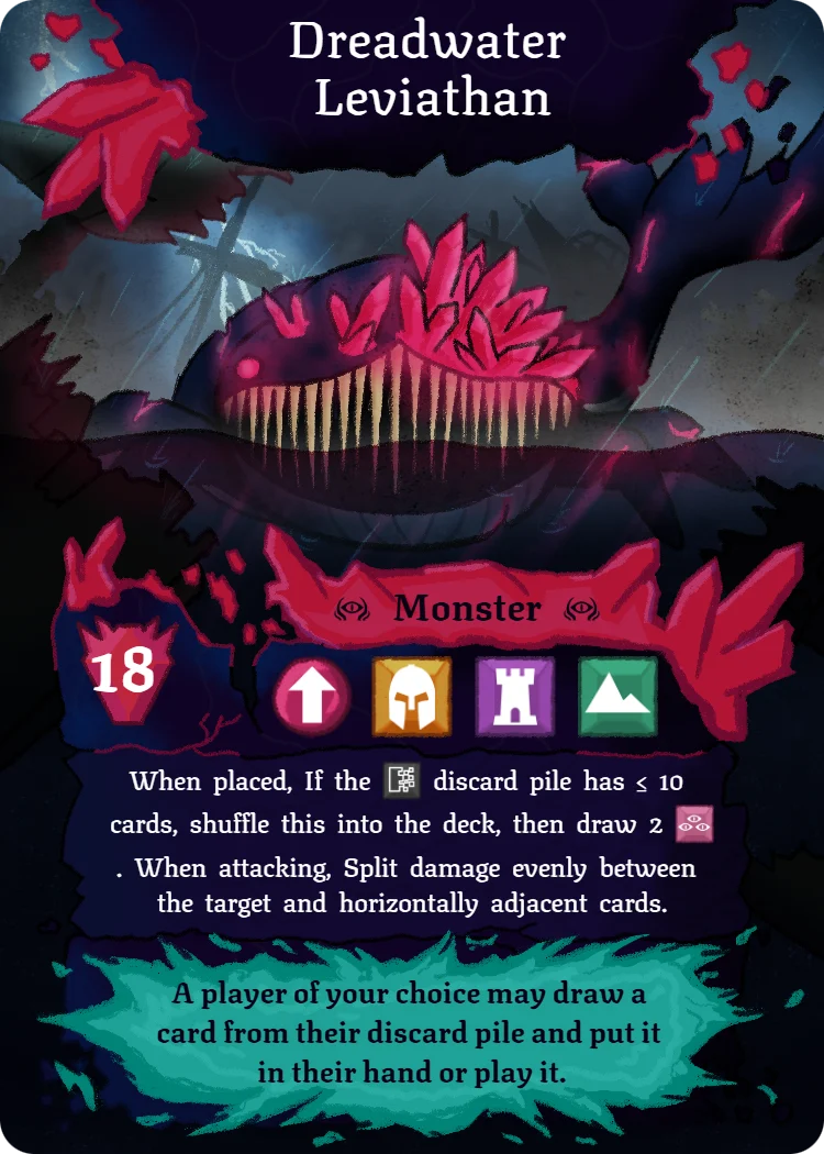 Dreadwater Leviathan, Monster card