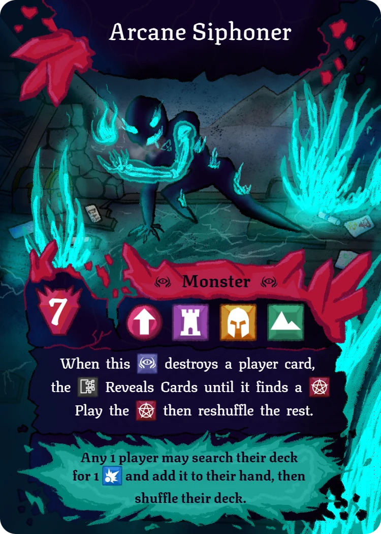 Arcane Siphoner, Monster card