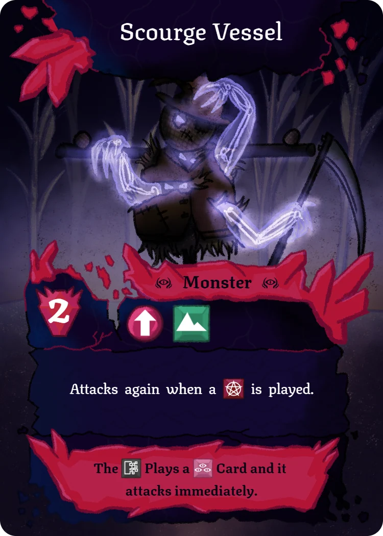 Scourge Vessel, Monster card