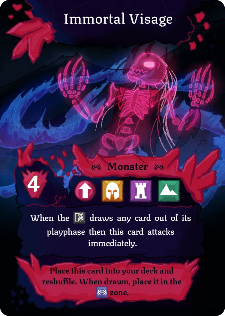 Immortal Visage, Monster card