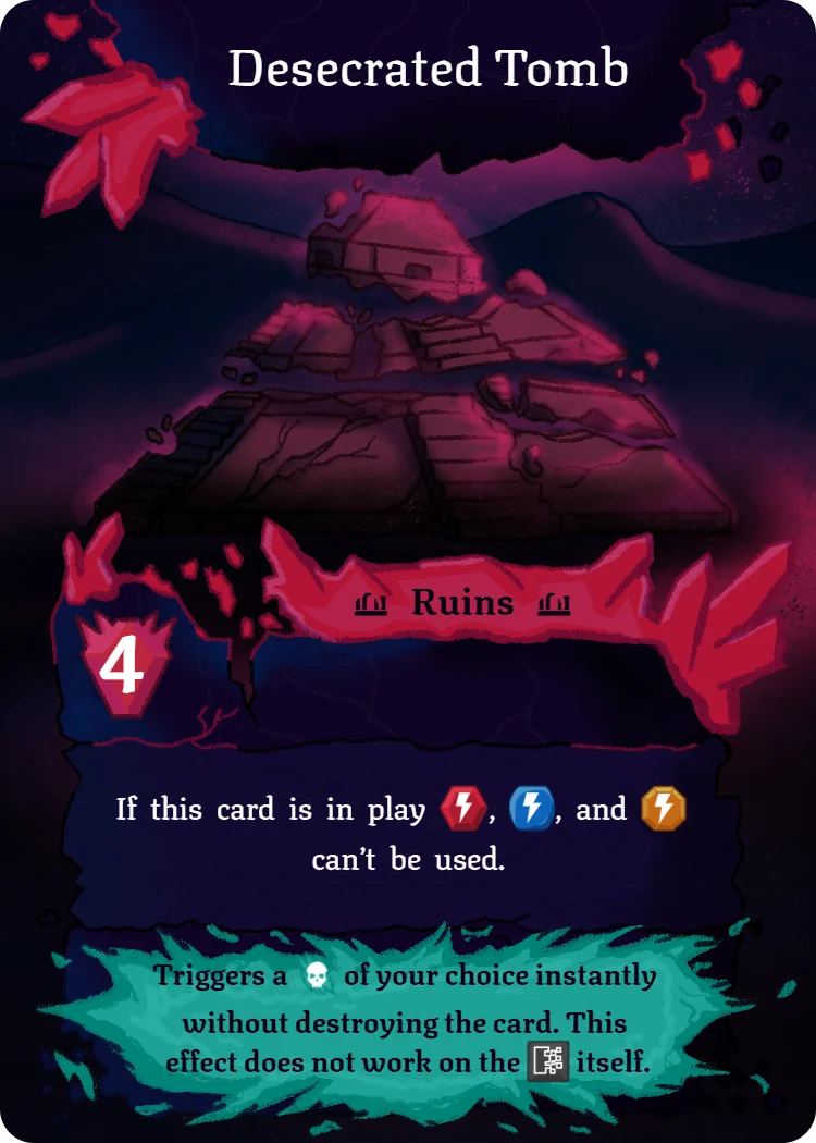 Desecrated Tomb, Ruins card