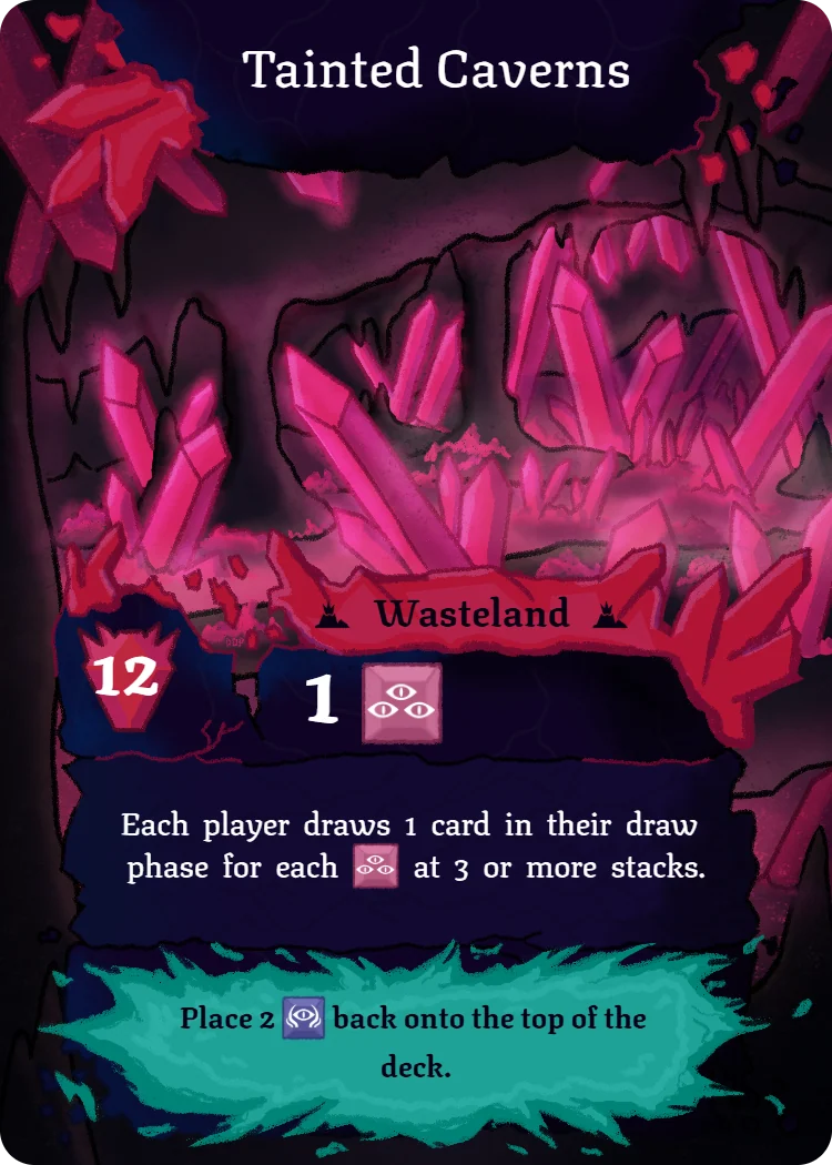Tainted Caverns, Wasteland card