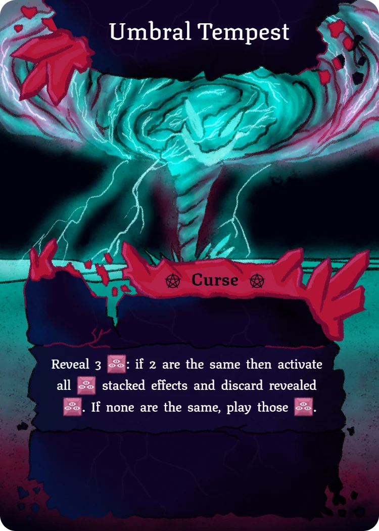 Umbral Tempest, Curse card