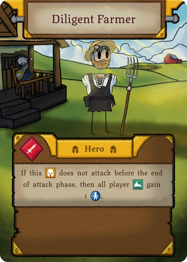 Diligent Farmer, Hero card