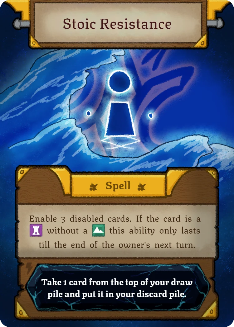 Stoic Resistance, Spell card