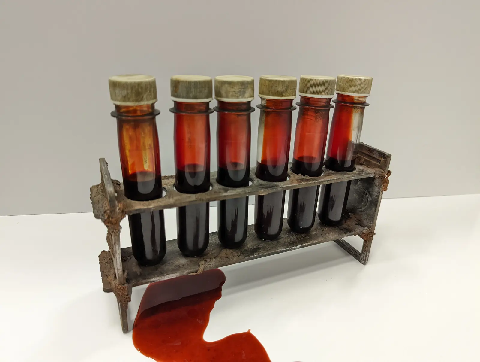 Blood Vials: finished photo 1