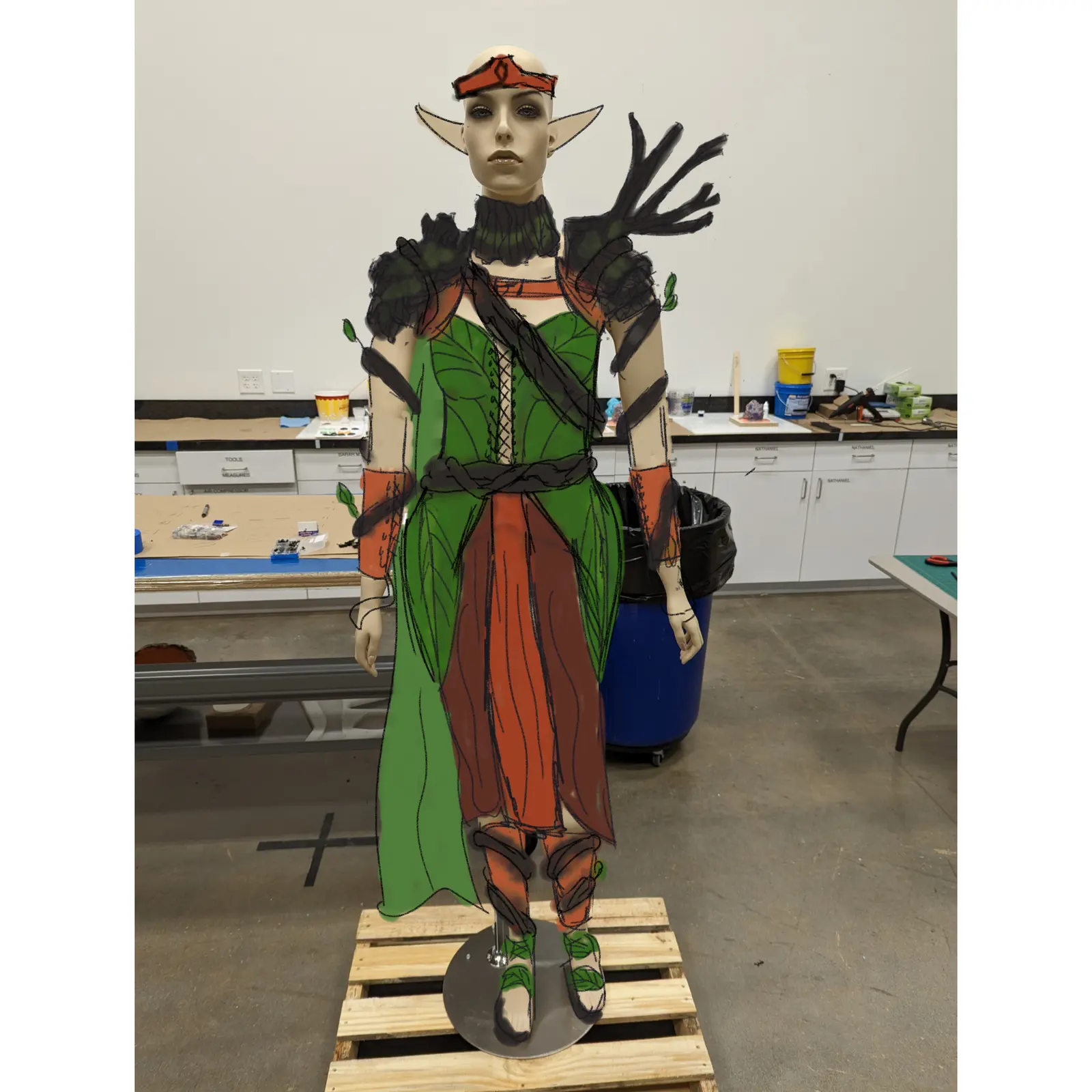 Elf Costume: process photo 1