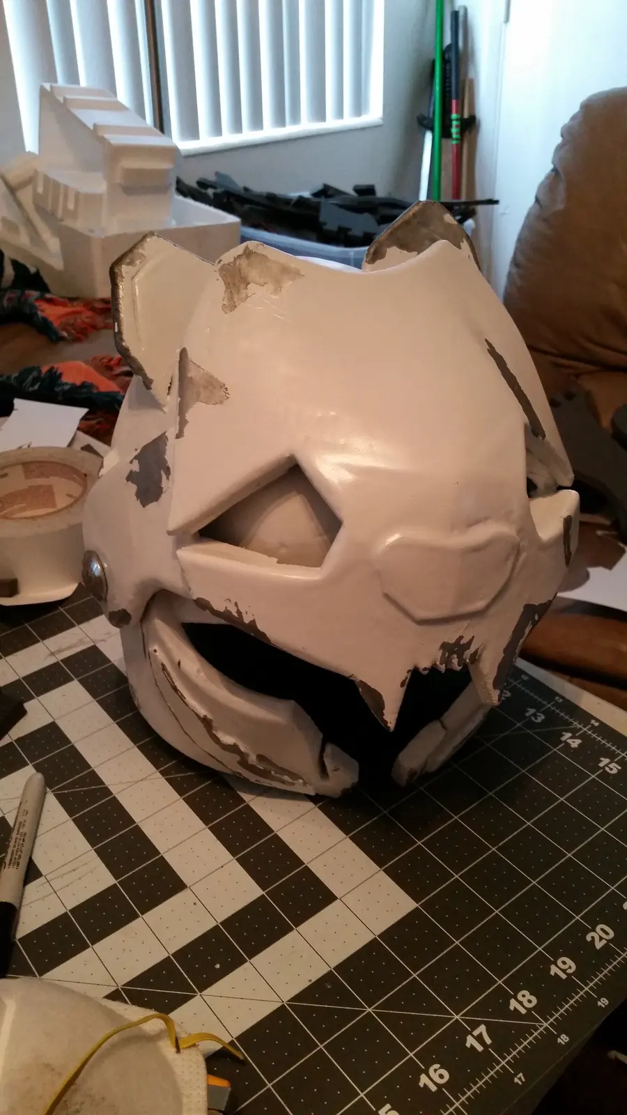 Finn Helmet - Adventure Time: process photo 2
