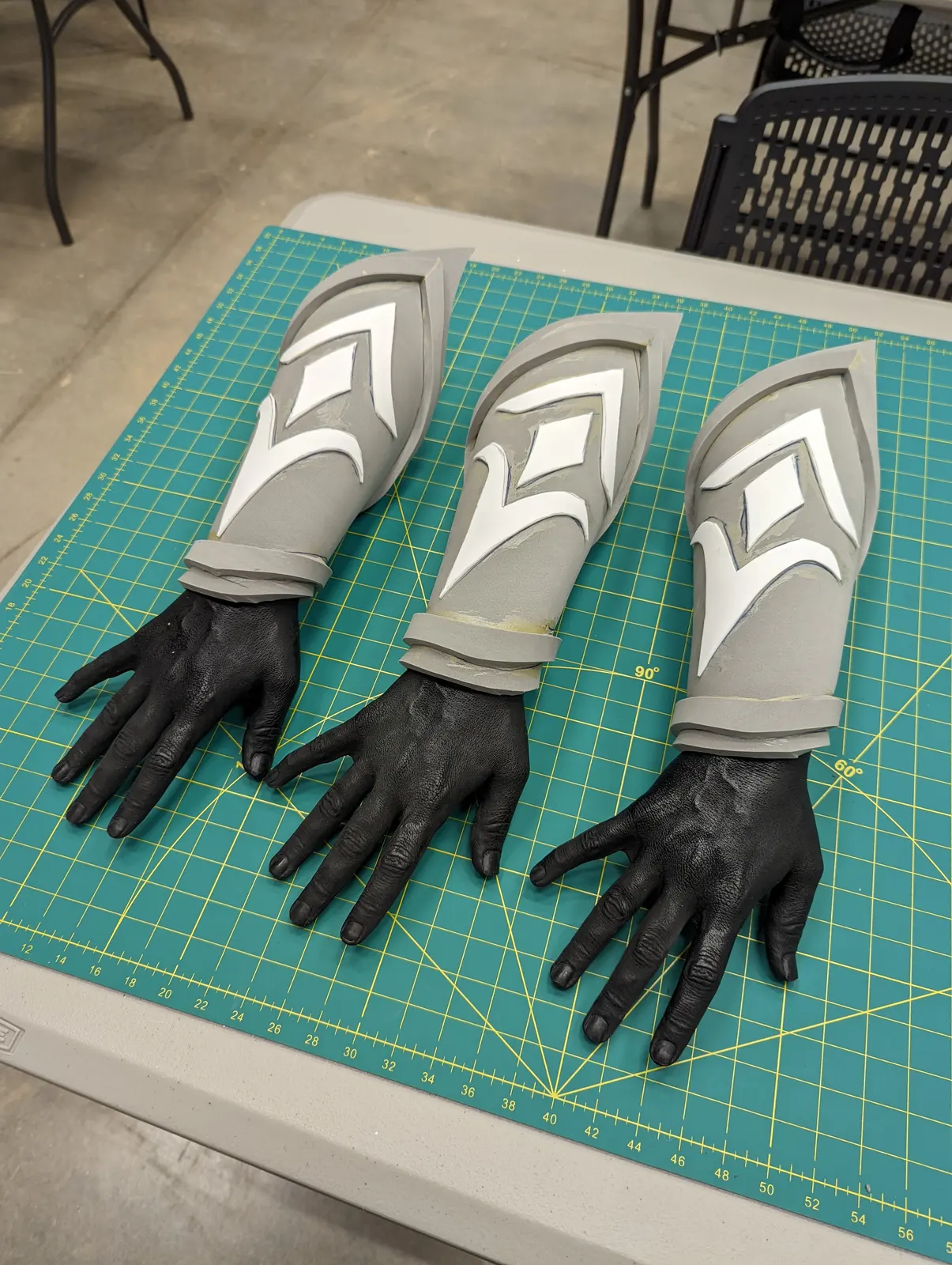 Gauntlets: process photo 1