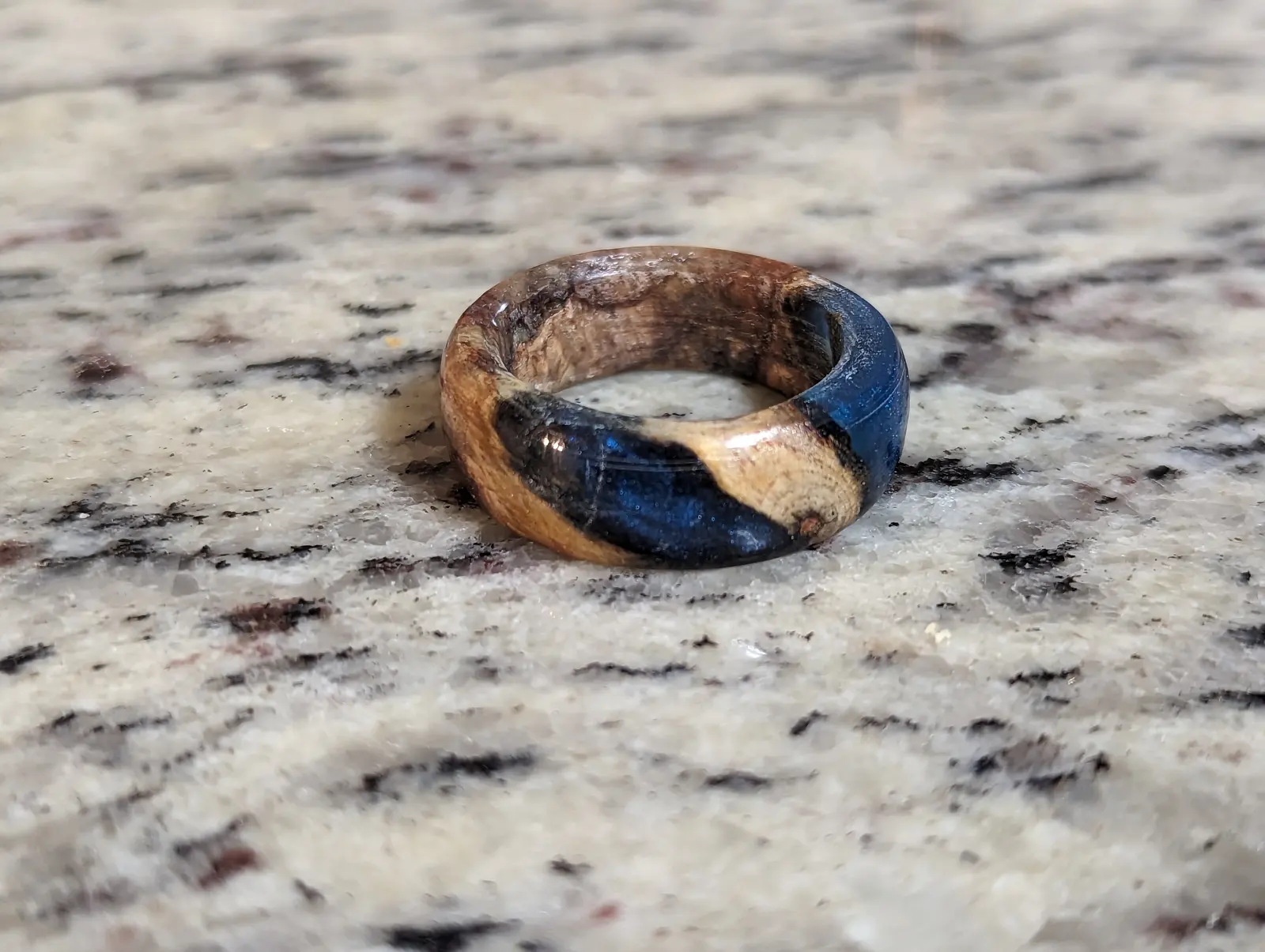 Wood and Epoxy Rings: finished photo 1