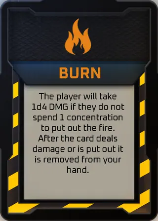 burn card sample 1