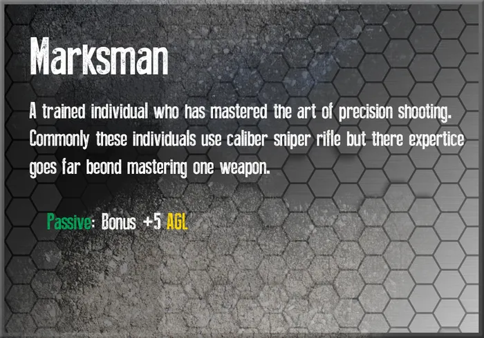 Marksman class card