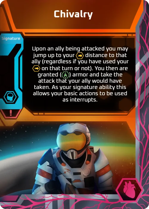 Chivalry, a signature ability card, Mar 2024