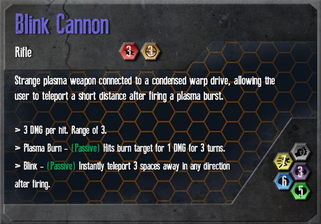 Blink Cannon, a relic item card