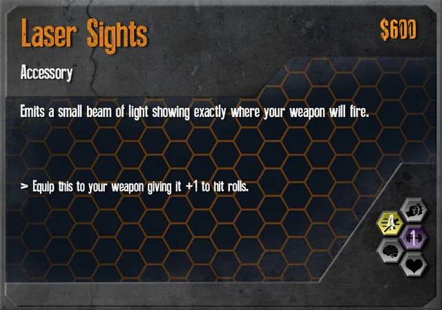 Laser Sights card, patch 1.3, 2016